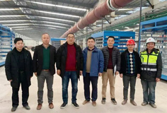 年關(guān)將至，董事長邊程多地視察項目進度，慰問堅守員工